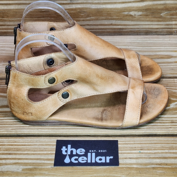 Bed Stu Shoes Bed Stu Womens 7 Soto Tan Full Grain Leather Rustic